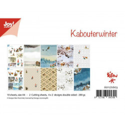 Sada Oboustranných Papírů A4 Kabouterwinter (12ks), Joy Crafts Papíry V Sadě, Potiskem Scrapbooking