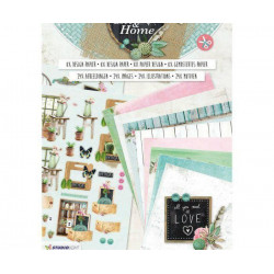 Sada Papírů A Papírových Výřezů V Bloku Love & Home A4 Studio Light Papíry Sadě, Potiskem Scrapbooking