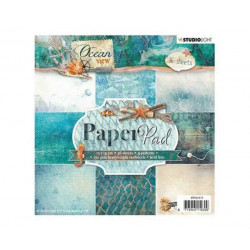 Sada Papírů 15x15cm (36ks) Č.117 Ocean View Studio Light Papíry Potiskem Scrapbooking