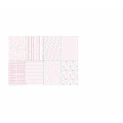 Sada Oboustranných Papírů A4 Design Light Pink Joy Crafts Papíry V Sadě, Potiskem Scrapbooking