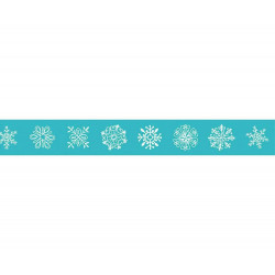 Washi Tape - Dekorační Lepicí Páska - 10 M x 15mm - Modrá A Sněhové Vločky Folia Bringmann