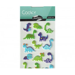 Samolepky Cooky - Dinosauři Maildor Plastické, Scrapbooking Papír