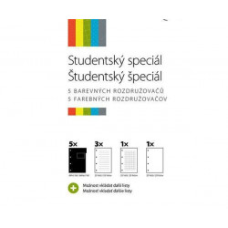 Studentský Speciál A4 5 x 20listů, Optys Velké, Sešity Bloky Kreativita Škola