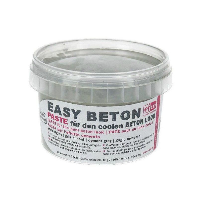 Pasta Easy Beton Imitující Vzhled Betonu Tmavá 350g Efco Gesso Pasty Barvy Speciální, Hobby Barvy Decoupage