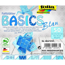 Origami Papír Basics Modrý 80g/m2 Folia Bringmann