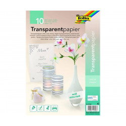 Transparent Papír - 115g/m2 - Din A4 - 10 Listů - Bílá, Folia Bringmann