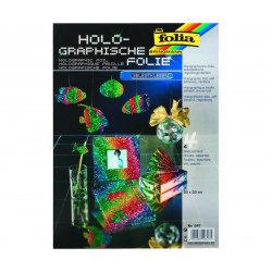 Holografická Folie - Samolepící - 23 x 33 Cm - 4 Listy Folia Bringmann