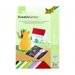 Kreativní Karton 230g Motiv Terra 10 Archů 23 x 33 Cm V 10ti Barvách Folia Bringmann