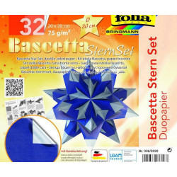 Origami Hvězdy Bascetta - 75g/m2 Dvojbarevná, Folia Bringmann