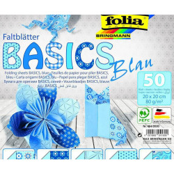 Origami Papír Basics Modrý 80g/m2 Folia Bringmann