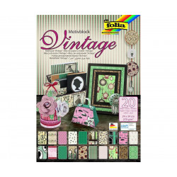 Blok S Motivem "vintage Ii" - 270g/m2 - 20 Listů, Folia Bringmann