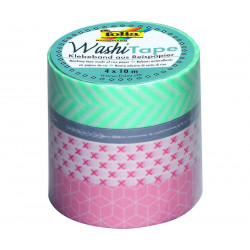 Washi Tape - Dekorační Lepící Páska - 4 Ks - Geometrické Tvary Folia Bringmann