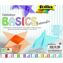 Origami Papíry - "basic Intensiv" - 80g/m2 - x Cm Folia Bringmann