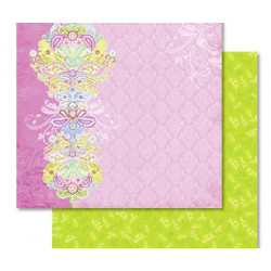 Třpytivý Oboustranný Papír Na Scrapbook Dekorace Z Rostlin Ursus 30 x 30 Ornamenty Papíry Listy Potiskem Scrapbooking