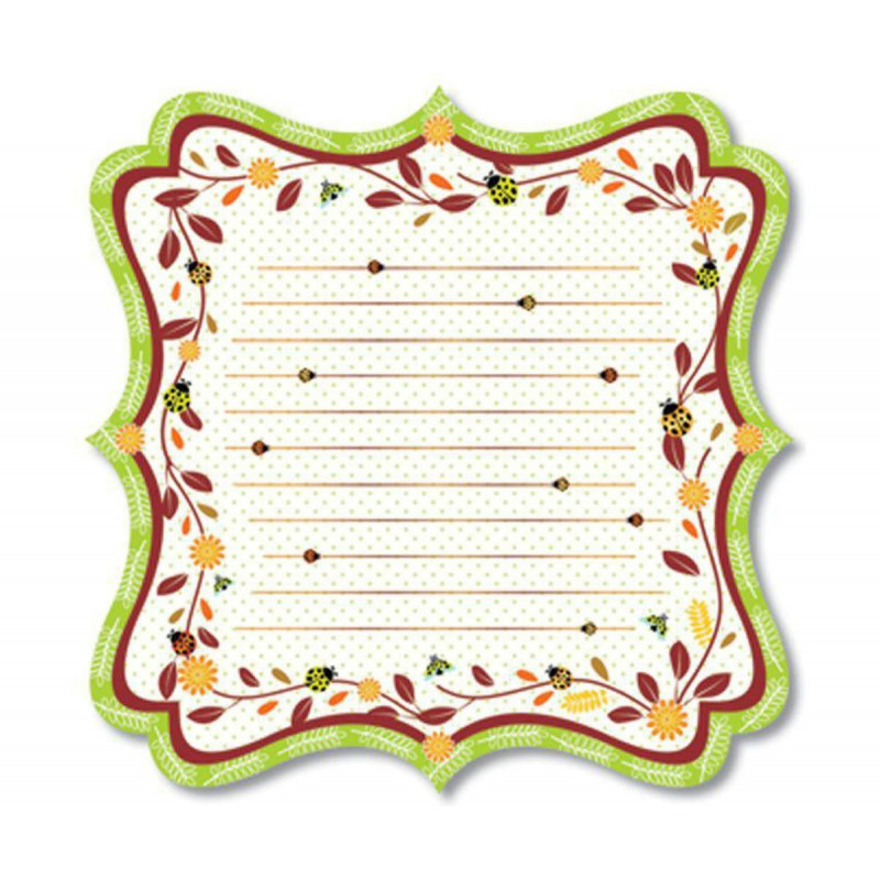 Třpytivý Jednostranný Scrapbookový Papír Berušky (vykrojené Okraje), Ursus 30 x 30 Příroda Papíry Listy Potiskem Scrapbooking