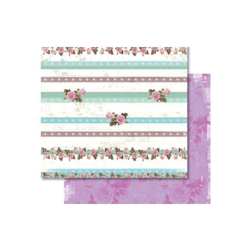 Třpytivý Oboustranný Scrapbookový Papír Romance Ursus 30 x 30 Příroda Papíry Listy Potiskem Scrapbooking