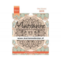 Mandala Č. 2 - Silikonové Gelové Razítko (1ks), Marianne Design Silikonová Gelová, Razítka Scrapbooking Papír