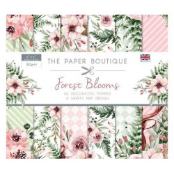 Sada Jednostranných Papírů 15x15cm (36ks) - Forest Blooms Creative World Of Crafts Papíry Potiskem Scrapbooking