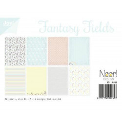 Sada Papírů A4 Fantasy Fields (12ks), Joy Crafts Papíry V Sadě, Potiskem Scrapbooking