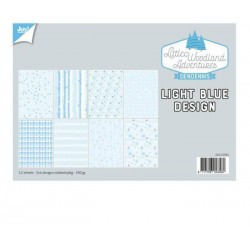 Sada Oboustranných Papírů A4 Design Light Blue Joy Crafts Papíry V Sadě, Potiskem Scrapbooking