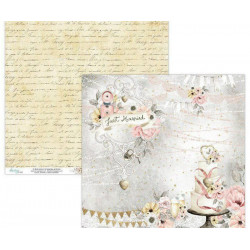 Oboustranný Papír Na Scrapbook Mintay Marry Me! (1ks) Mrm-02 Mintay By Karola 30 x 30 Svatba Papíry Listy Potiskem Scrapbooking