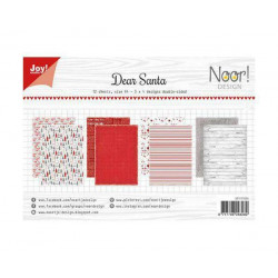 Sada Papírů A4 Dear Santa (12ks), Joy Crafts Papíry V Sadě, Potiskem Scrapbooking