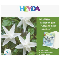 Papíry Na Origami 15x15cm Bílý Outdoor Heyda Technika Scrapbooking