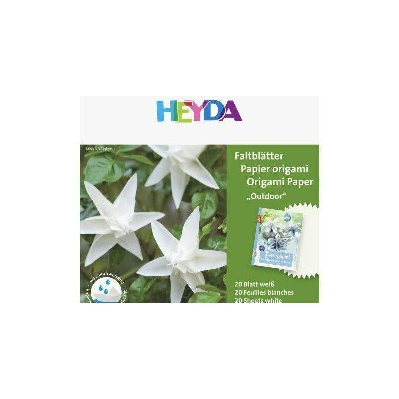 Papíry Na Origami 15x15cm Bílý Outdoor Heyda Technika Scrapbooking