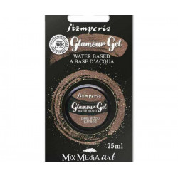 Glamour Gel Tmavě Hnědý Třpytivý 25ml Stamperia Patina Barvy Speciální, Hobby Barvy Decoupage