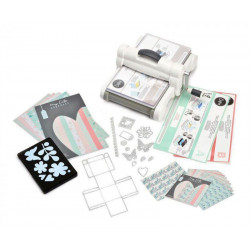 Akce Big Shot Plus Na A4 Starter Kit Šedý + Tavná Lepicí Pistole Sizzix Embosování, Scrapbooking Papír