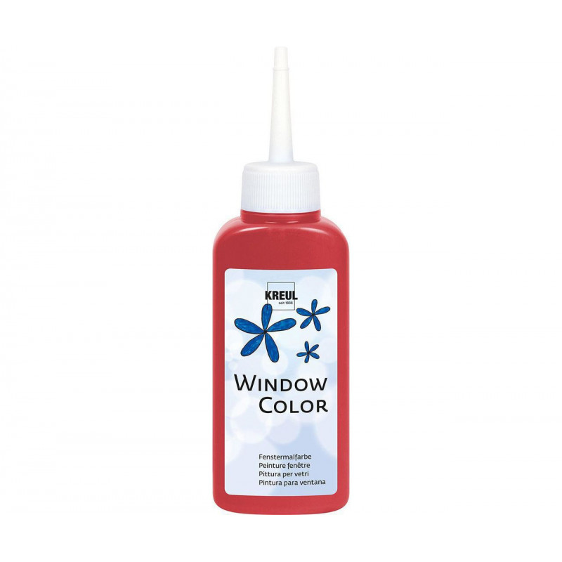 Barva Na Sklo Window Color 80ml Tmavě Červená, CK 42737