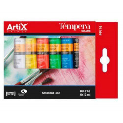 Temperové Barvy Artix Paints Sada (6X12Ml), Artix Paints Výtvarné Potřeby