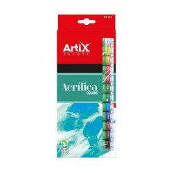 Akrylové Barvy Artix Paints Sada (12X12Ml), Artix Paints Výtvarné Potřeby