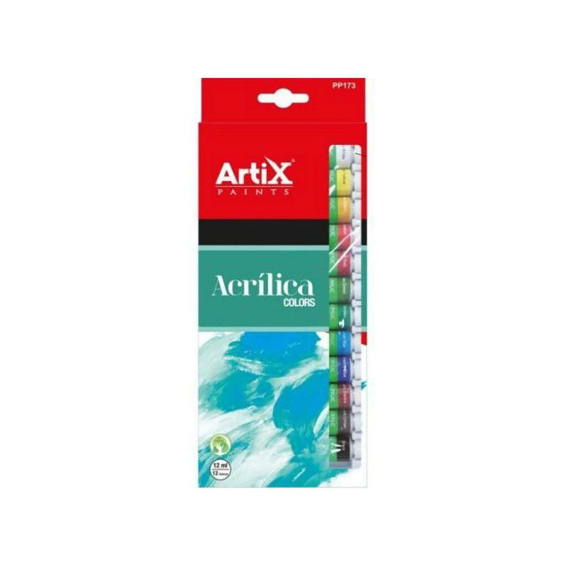 Akrylové Barvy Artix Paints Sada (12X12Ml), Artix Paints Výtvarné Potřeby