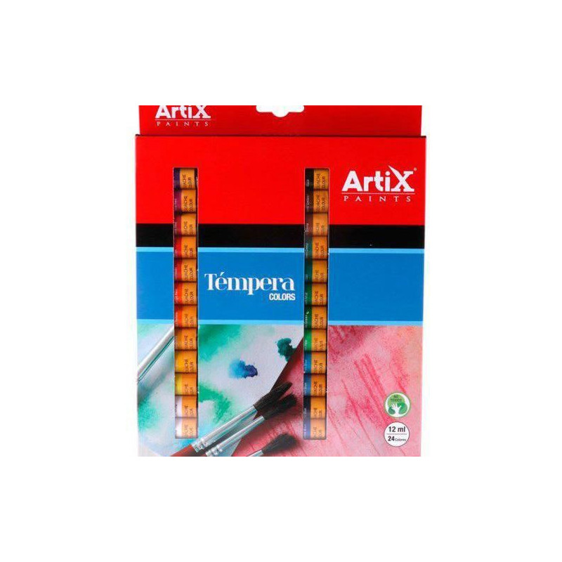 Temperové Barvy Artix Paints Sada (24X12Ml), Artix Paints Výtvarné Potřeby