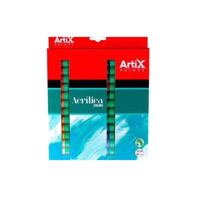 Akrylové Barvy Artix Paints Sada (24X12Ml), Artix Paints Výtvarné Potřeby