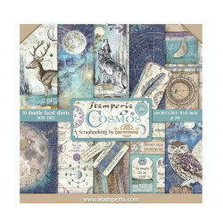 Sada Oboustranných Papírů 20X20Cm Cosmos (10Ks), Stamperia Papíry Potiskem Scrapbooking