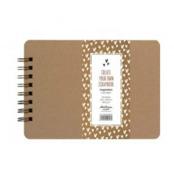 Album Kroužkové Scrapbook Inspiration Kraft (300g/m2 24 Listů) A5 Drasca Art Eood Polotovary Alba Bloky Papír Scrapbooking