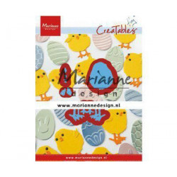 Kuře - Vyřezávací Kovové Šablony Creatables (5Ks), Marianne Design Dekorace Big Shot Embosování, Papír Scrapbooking