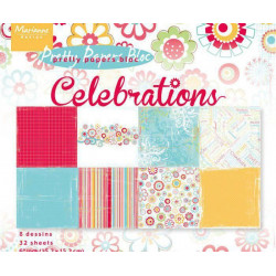 Sada Papírů 15X15Cm Celebrations Marianne Design Papíry Potiskem Scrapbooking