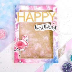 Sada na tvoření - glitter shaker se třpytkami kreativní sada na zdobení pohlednic pozvánek scrapbooking