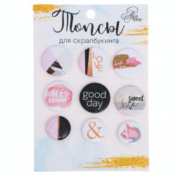 Kulaté plastové kabošony pro scrapbooking motivy tvoření pro děti rozměry 9, 5 x 14 cm