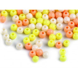 20g Mix Plastové Korálky Color Ø4mm Barevný Mix Neprůhledné, FIMO