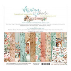 Sada Oboustranných Papírů Mintay Cozy Evening 15x15cm (24ks) Coz-08 Mintay By Karola Papíry Potiskem Scrapbooking