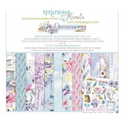 Sada Oboustranných Papírů Mintay Dreamer 30x30cm (12ks) Dre-07 Mintay By Karola Papíry Sady Potiskem Scrapbooking