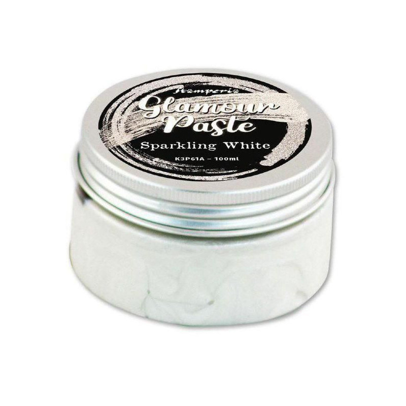 3D Pasta Glamour Paste 100Ml - Perlivě Bílá, Stamperia Gesso Pasty Barvy Speciální, Hobby Barvy Decoupage