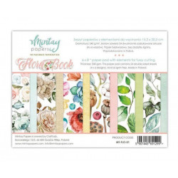 Sada Oboustranných Papírů Mintay Flora Book 15x20cm (24ks) Flo-01 Mintay By Karola Papíry 30 Potiskem Scrapbooking