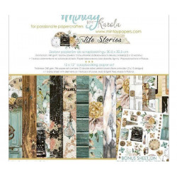 Sada Oboustranných Papírů Mintay Life Stories 30x30cm (12ks) Lif-07 Mintay By Karola Papíry Sady Potiskem Scrapbooking