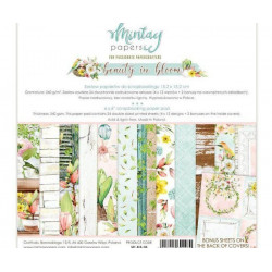 Sada Oboustranných Papírů Mintay Beauty In Bloom 15x15cm (24ks) Bib-08 Mintay By Karola Papíry Potiskem Scrapbooking