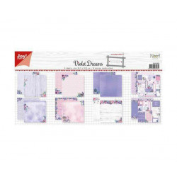 Sada Oboustranných Papírů 30, 5X30, 5Cm Violet Dreams (8Ks), Joy Crafts Papíry Sady Potiskem Scrapbooking